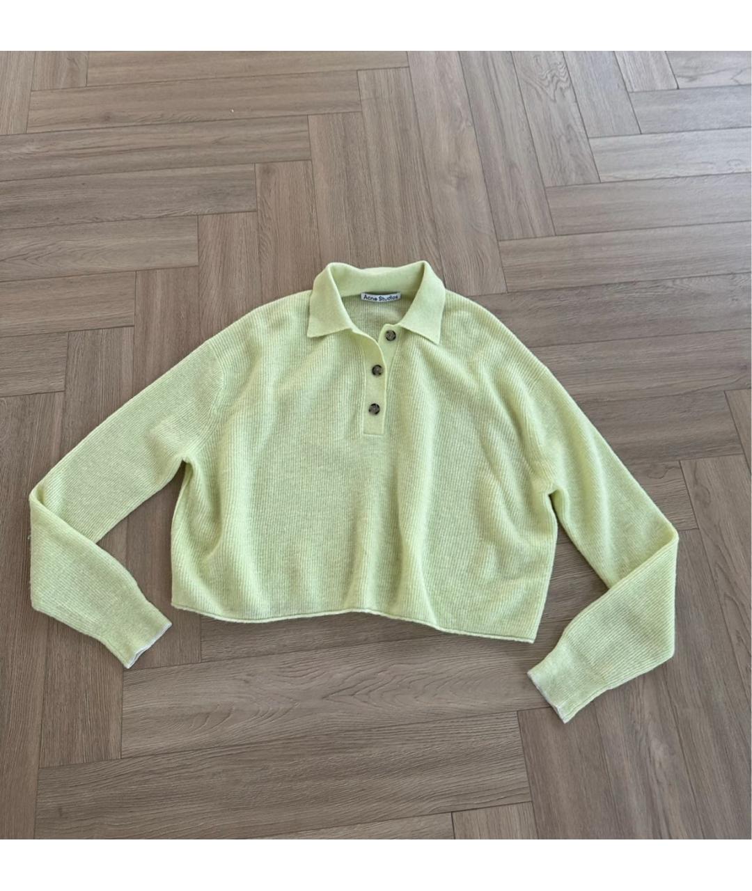 ACNE STUDIOS Желтый джемпер / свитер, фото 4
