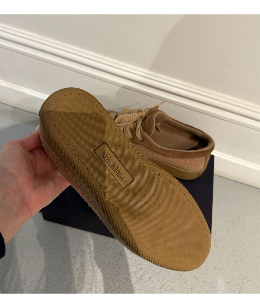 MAX MARA Коричневые кеды, фото 4