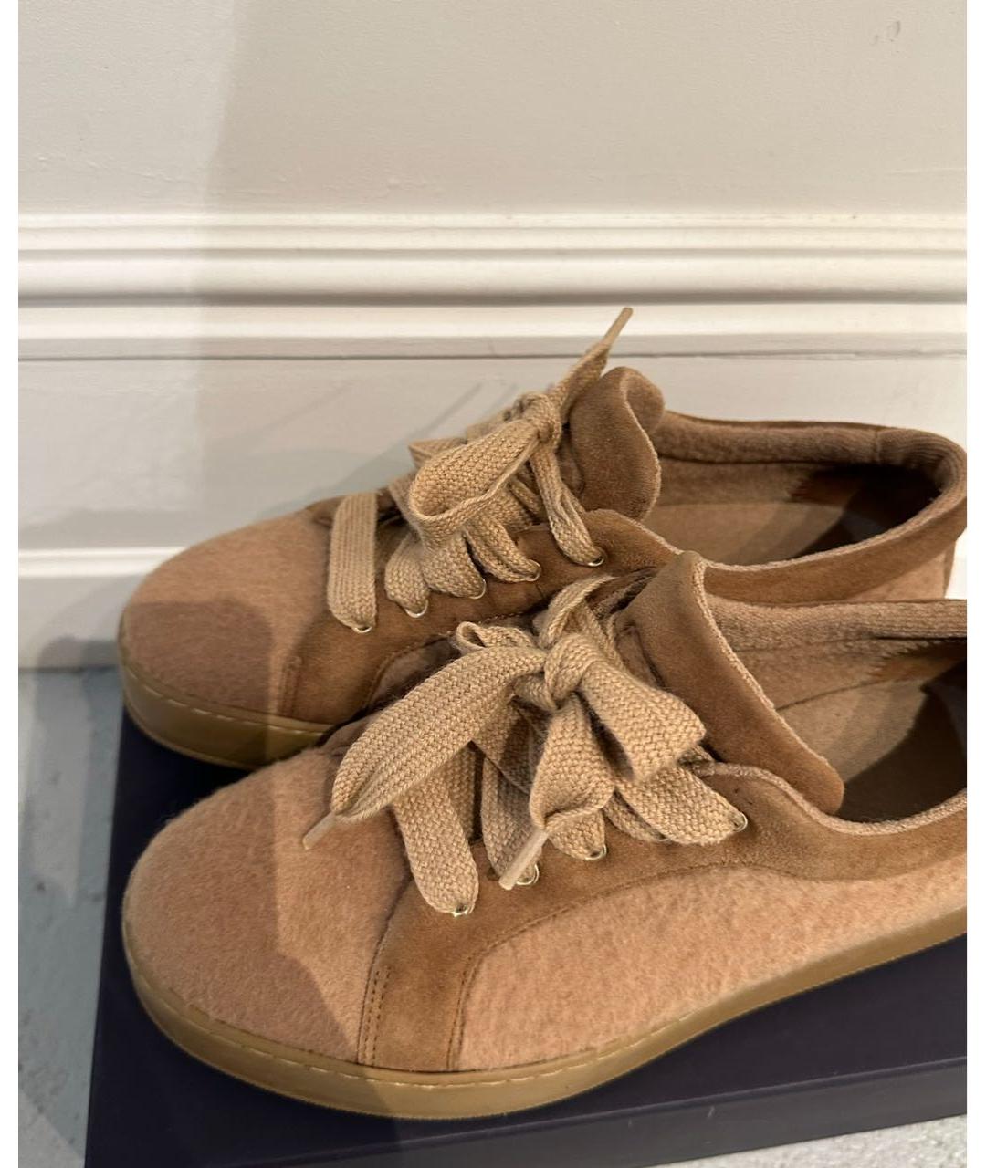 MAX MARA Коричневые кеды, фото 2