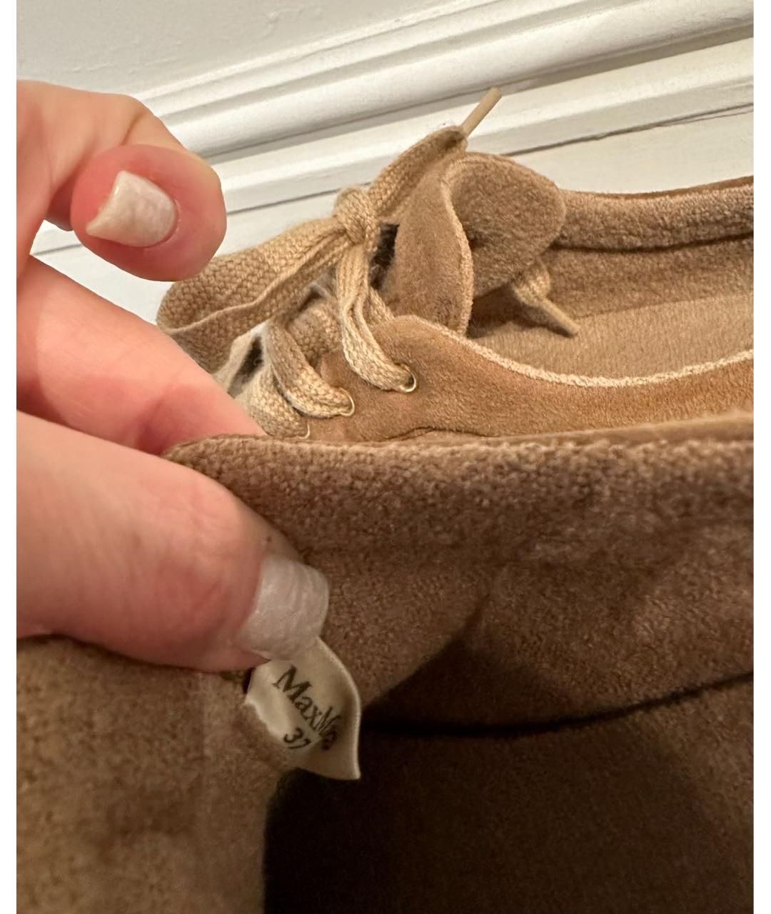 MAX MARA Коричневые кеды, фото 5