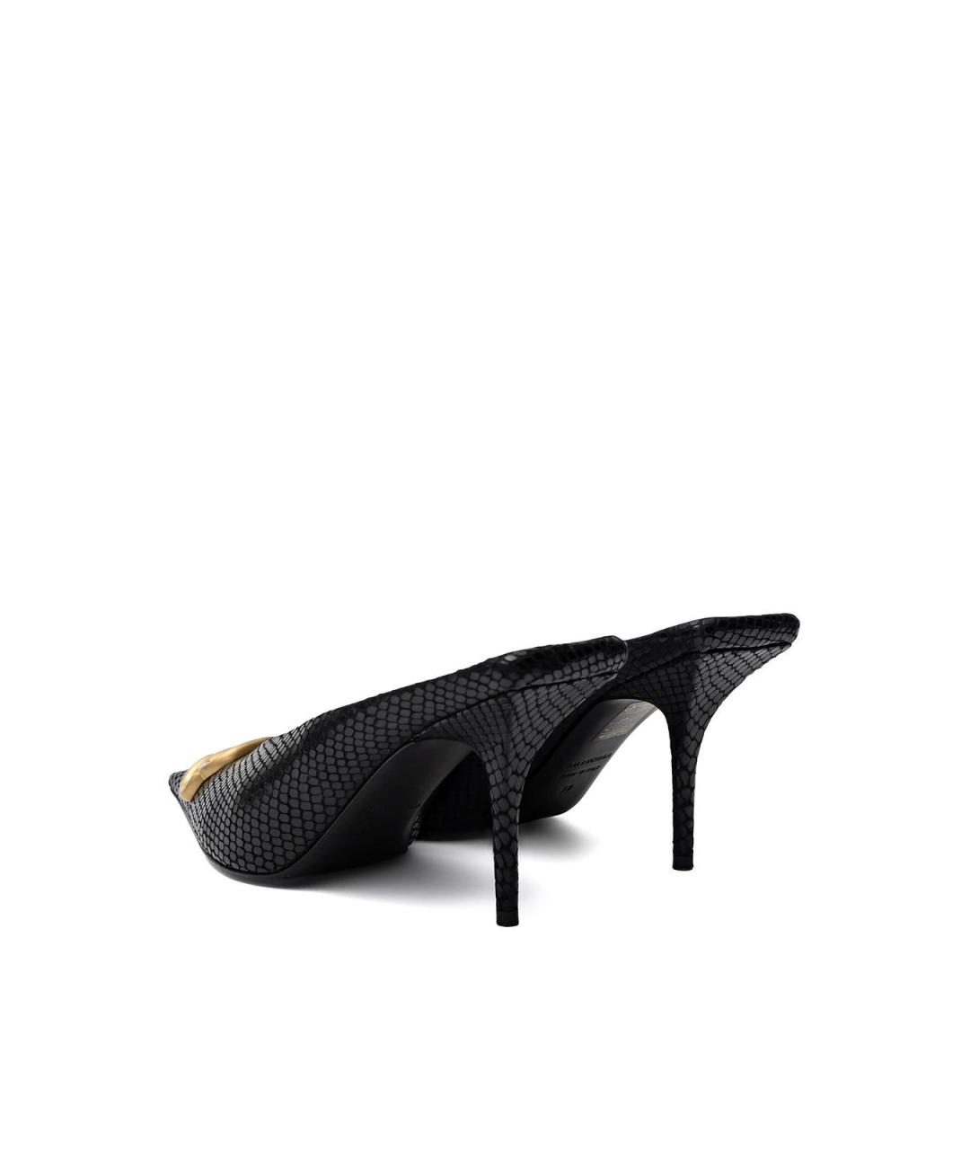 BALENCIAGA Черные кожаные туфли, фото 3