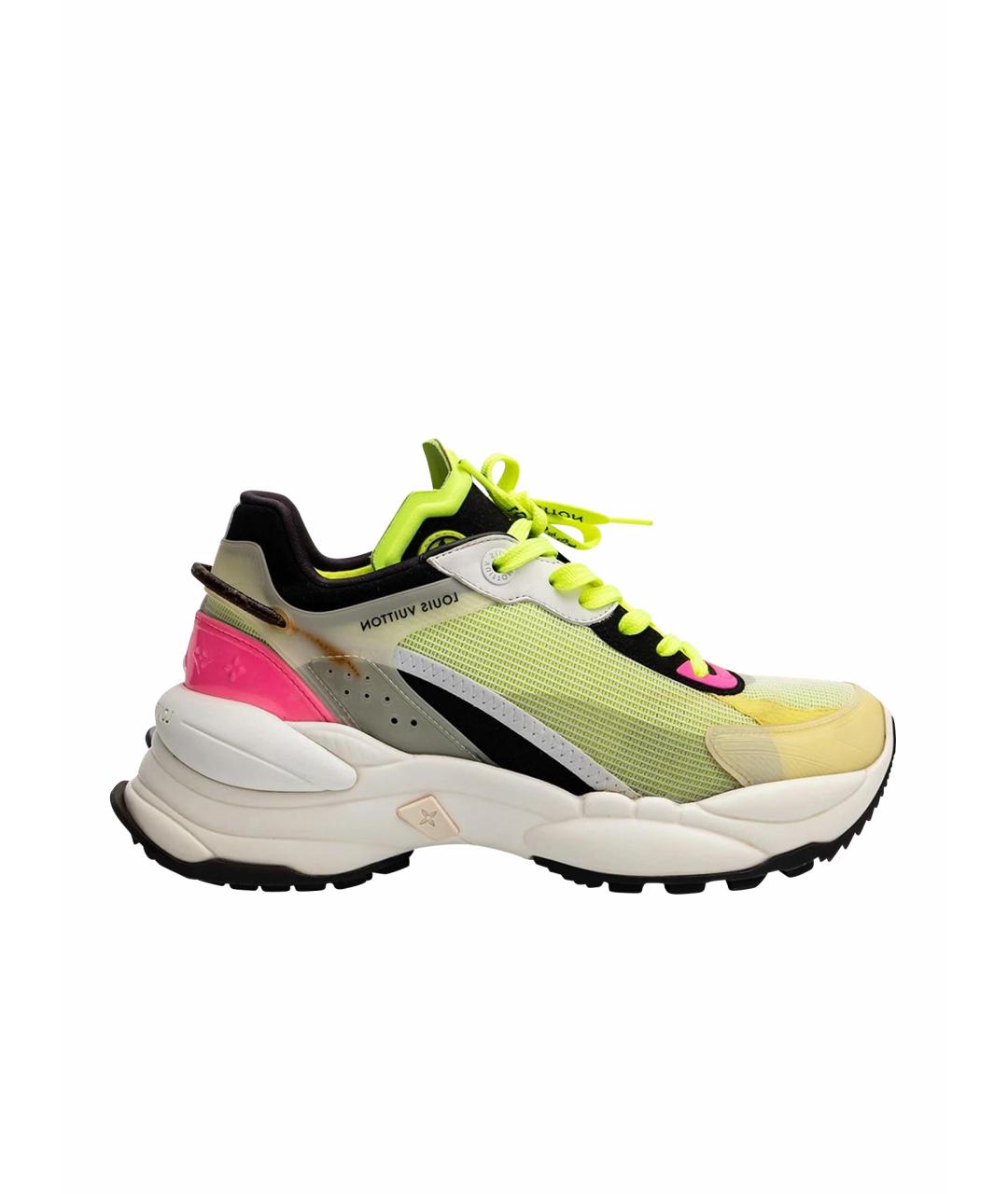 LOUIS VUITTON Мульти текстильные кроссовки, фото 1