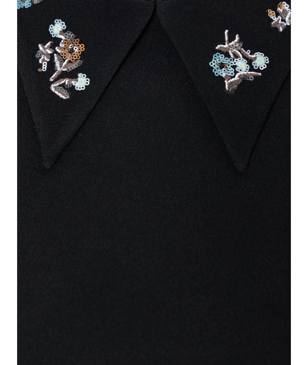 MIU MIU Черное вискозное повседневное платье, фото 3