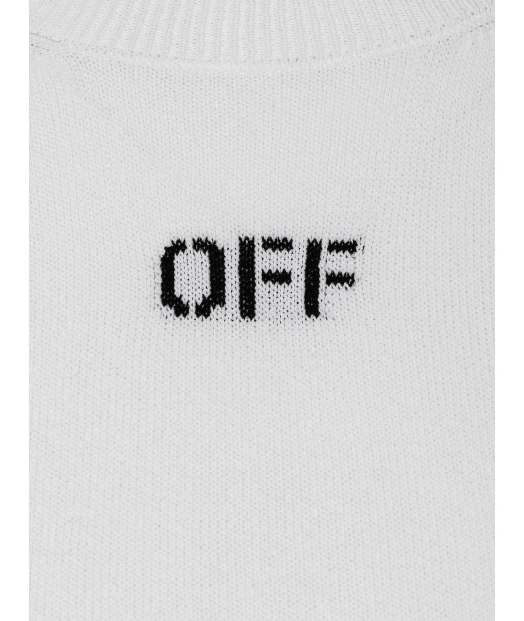OFF-WHITE Белый вискозный джемпер / свитер, фото 3