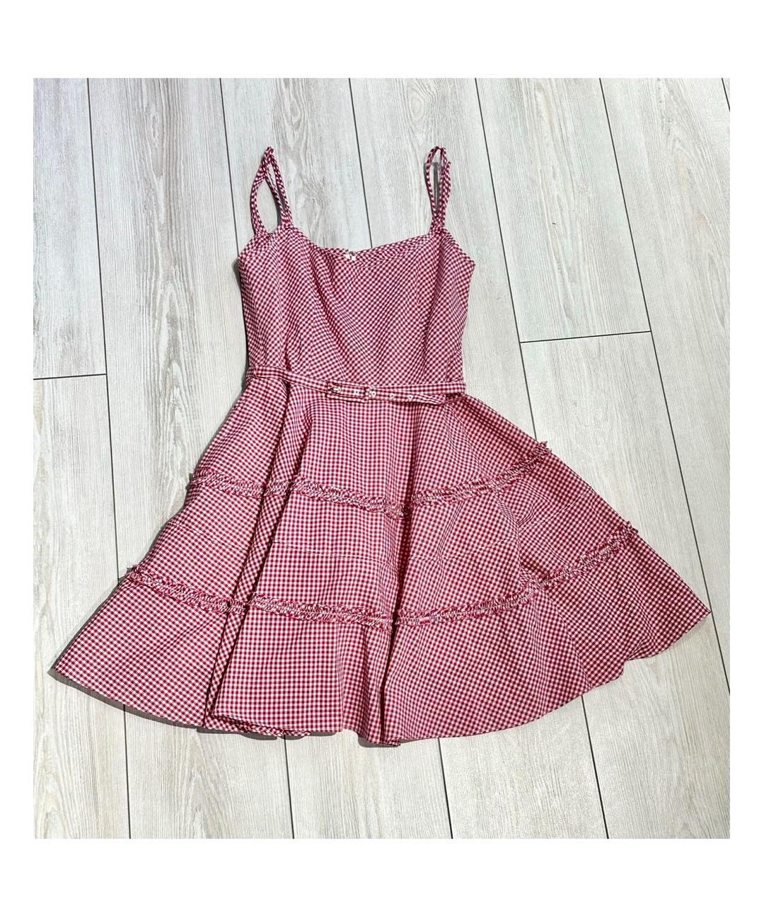 RED VALENTINO Красное повседневное платье, фото 5