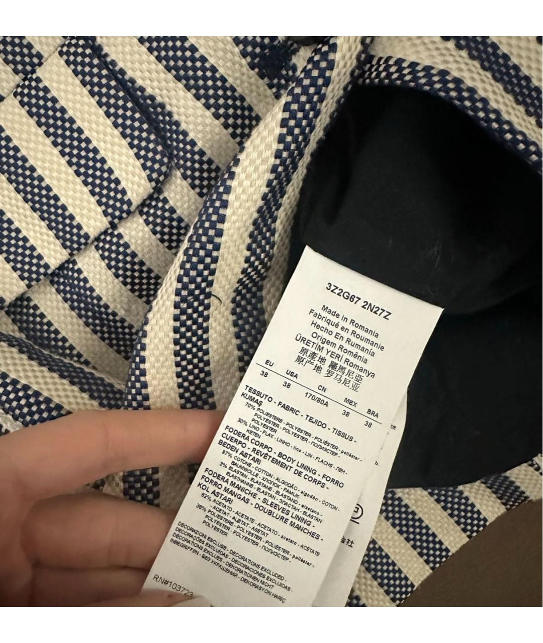 EMPORIO ARMANI Жакет/пиджак, фото 4