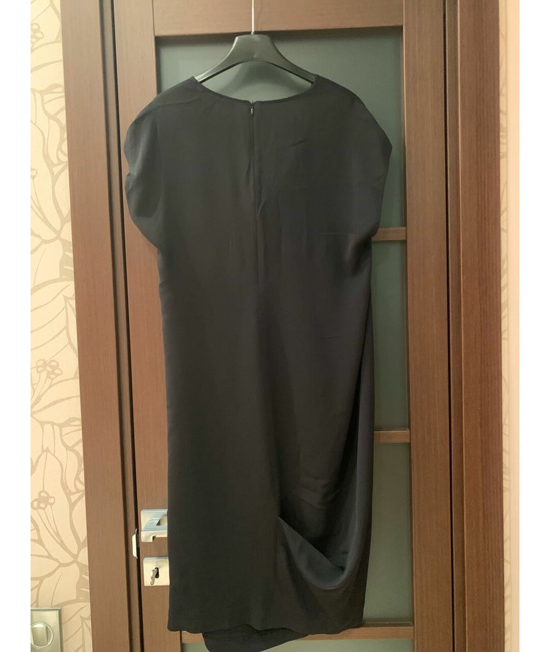 MAX MARA Черное шелковое коктейльное платье, фото 2