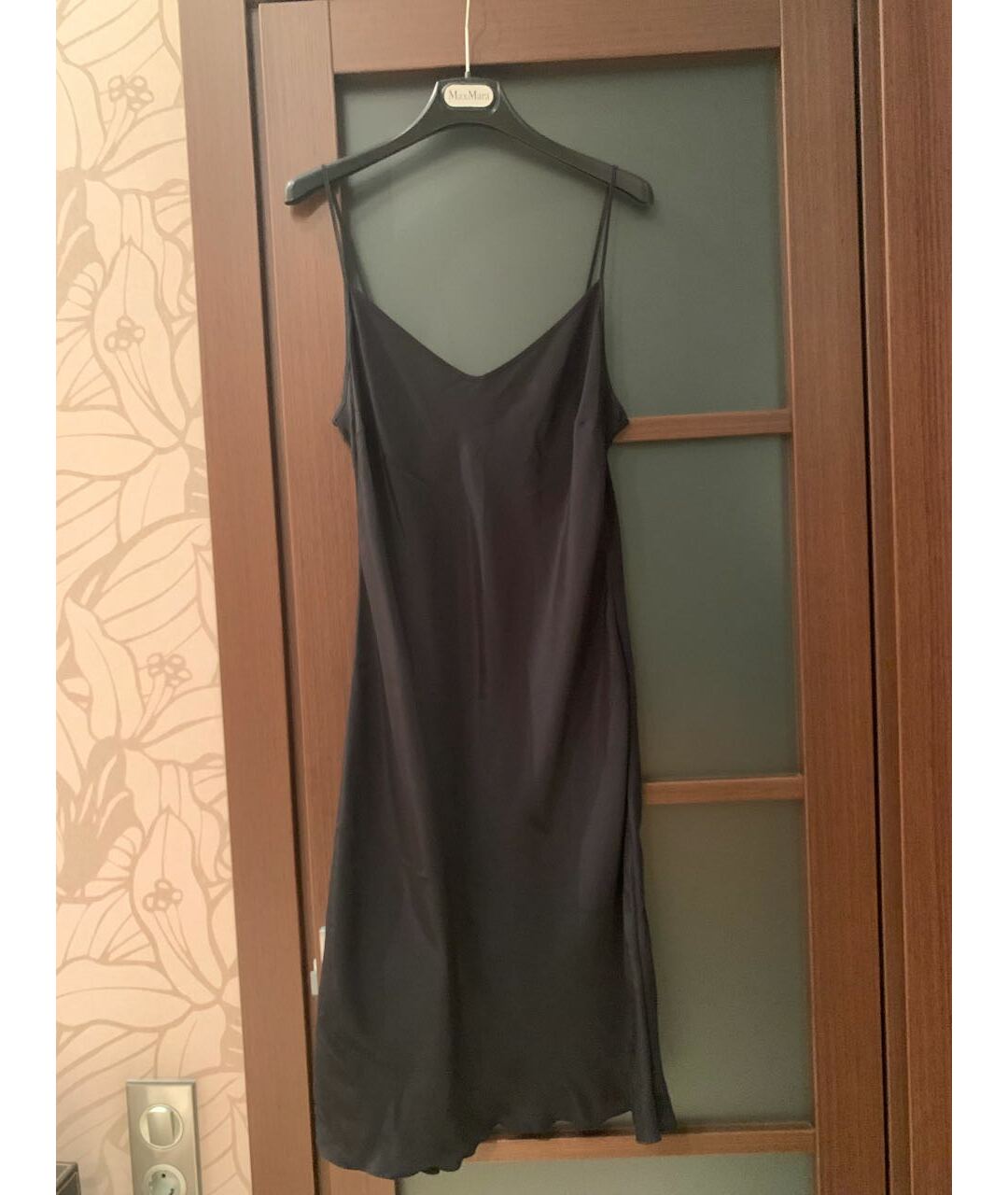 MAX MARA Черное шелковое коктейльное платье, фото 3
