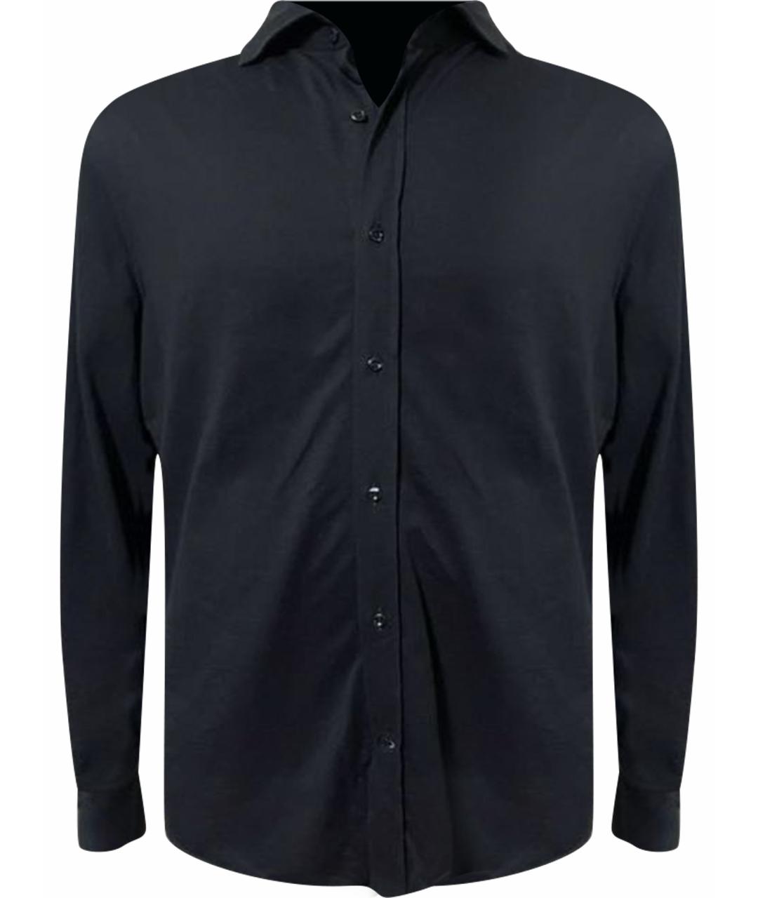 BRUNELLO CUCINELLI Черная хлопковая классическая рубашка, фото 1