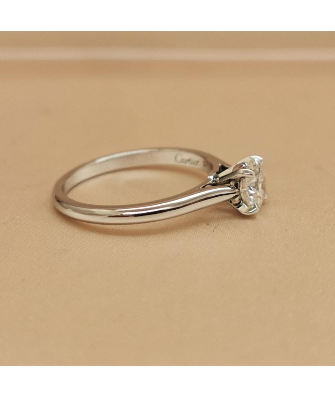CARTIER Серебряное платиновое кольцо, фото 5