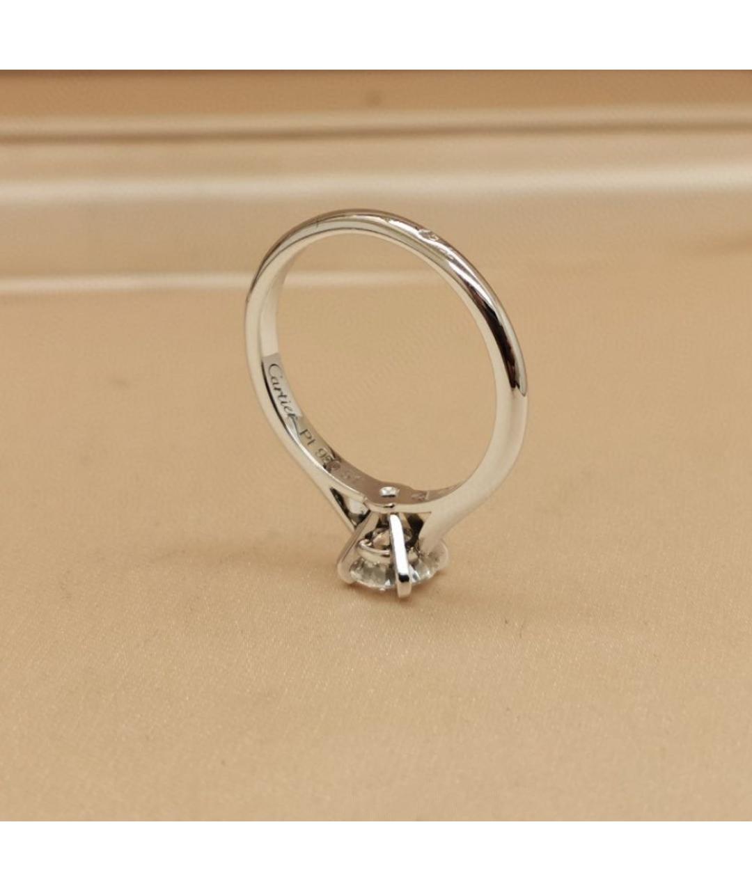 CARTIER Серебряное платиновое кольцо, фото 6