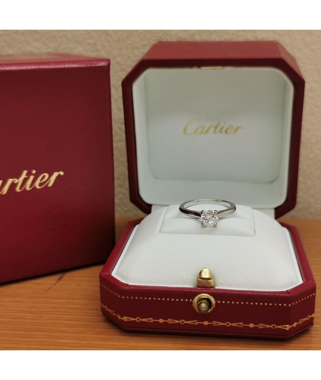 CARTIER Серебряное платиновое кольцо, фото 3