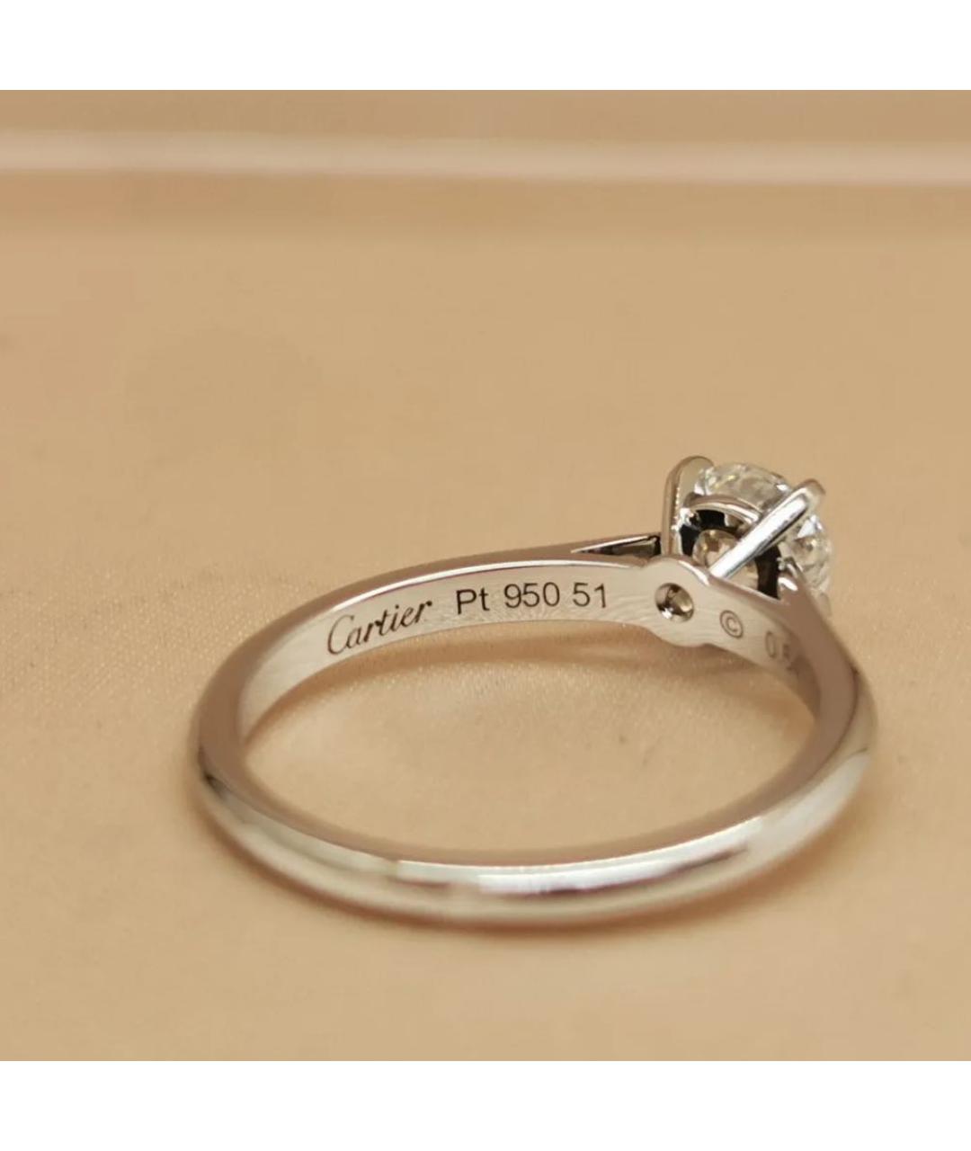 CARTIER Серебряное платиновое кольцо, фото 8