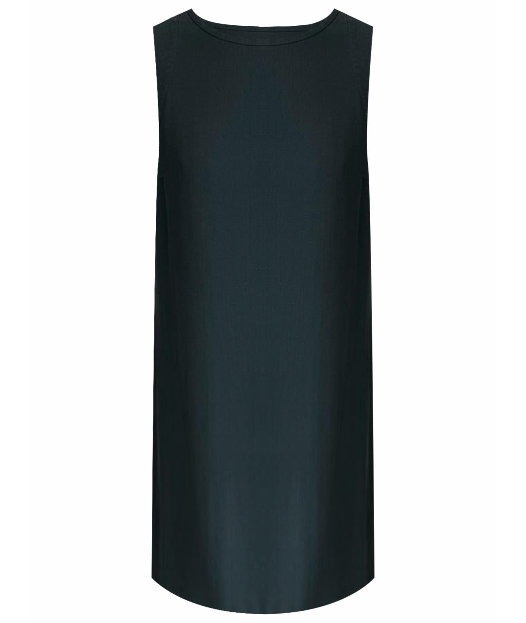 BRUNELLO CUCINELLI Антрацитовое ацетатное коктейльное платье, фото 1