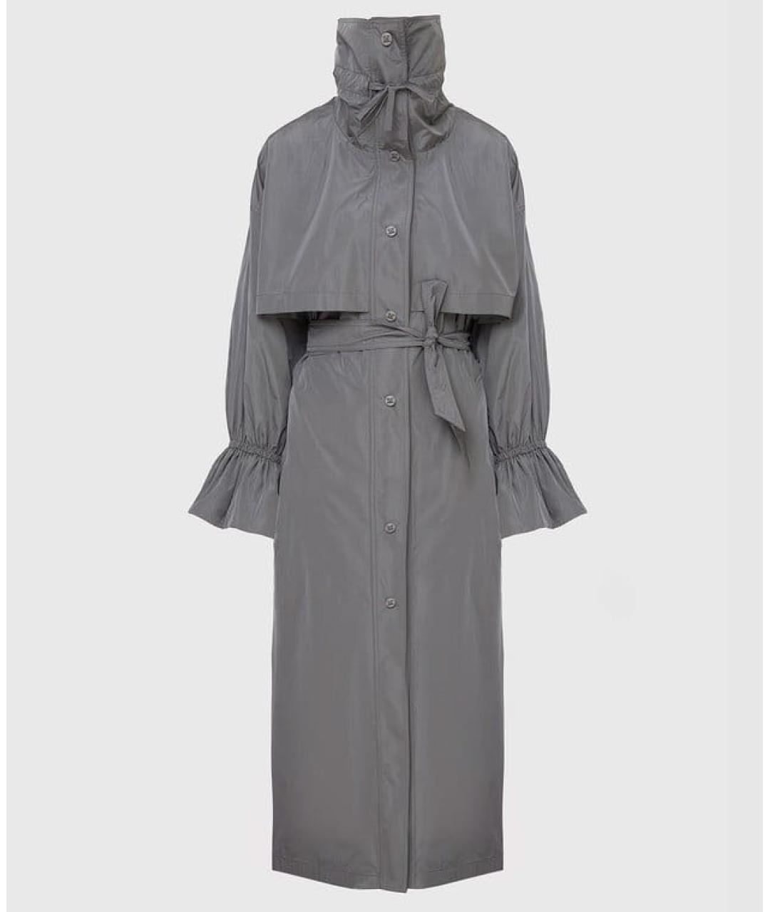 MAX MARA Серый тренч/плащ, фото 4