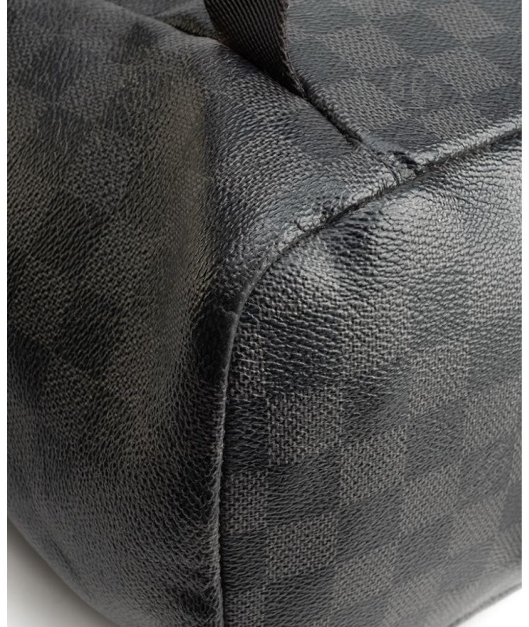 LOUIS VUITTON Серый рюкзак из искусственной кожи, фото 6