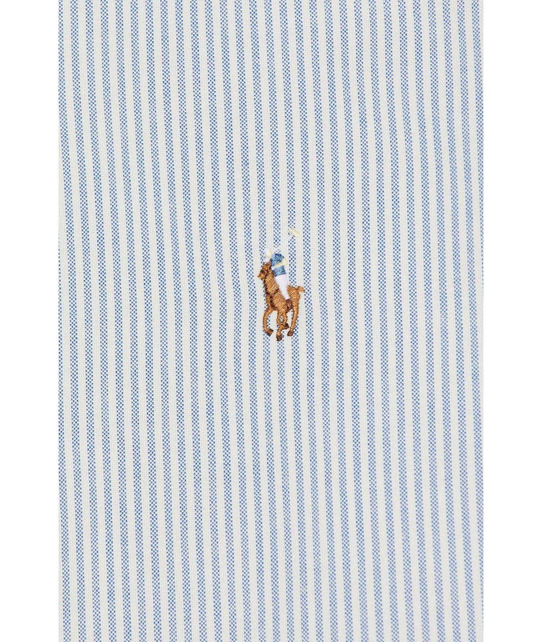 POLO RALPH LAUREN Голубая хлопковая кэжуал рубашка, фото 3