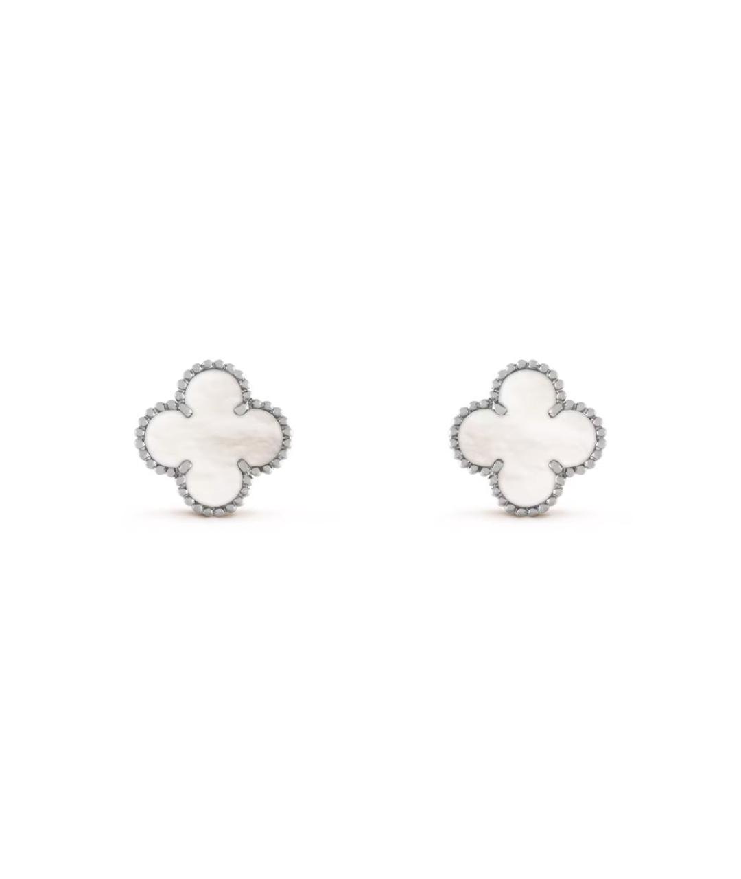 VAN CLEEF & ARPELS Серебряные серьги из белого золота, фото 1