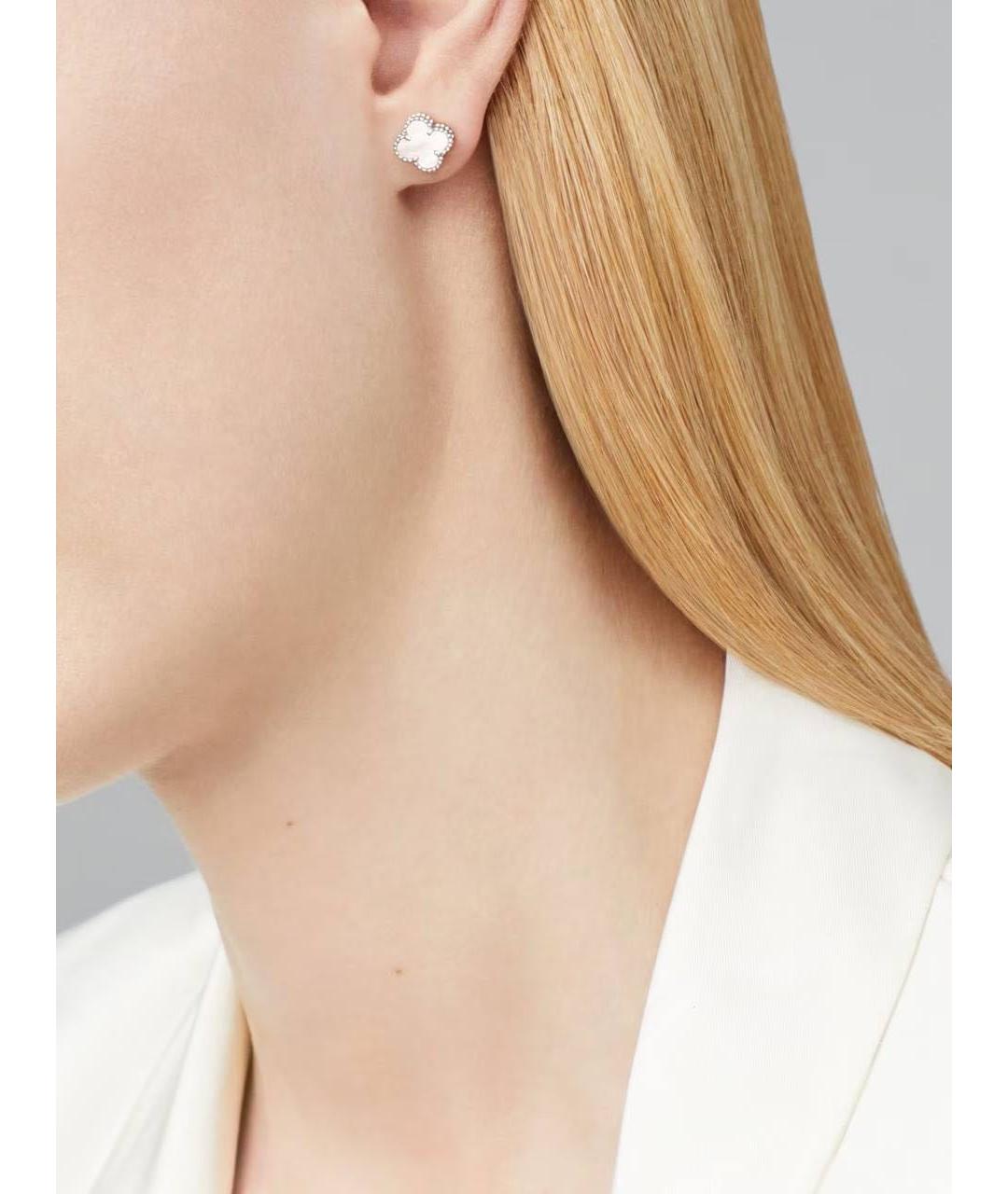VAN CLEEF & ARPELS Серебряные серьги из белого золота, фото 3