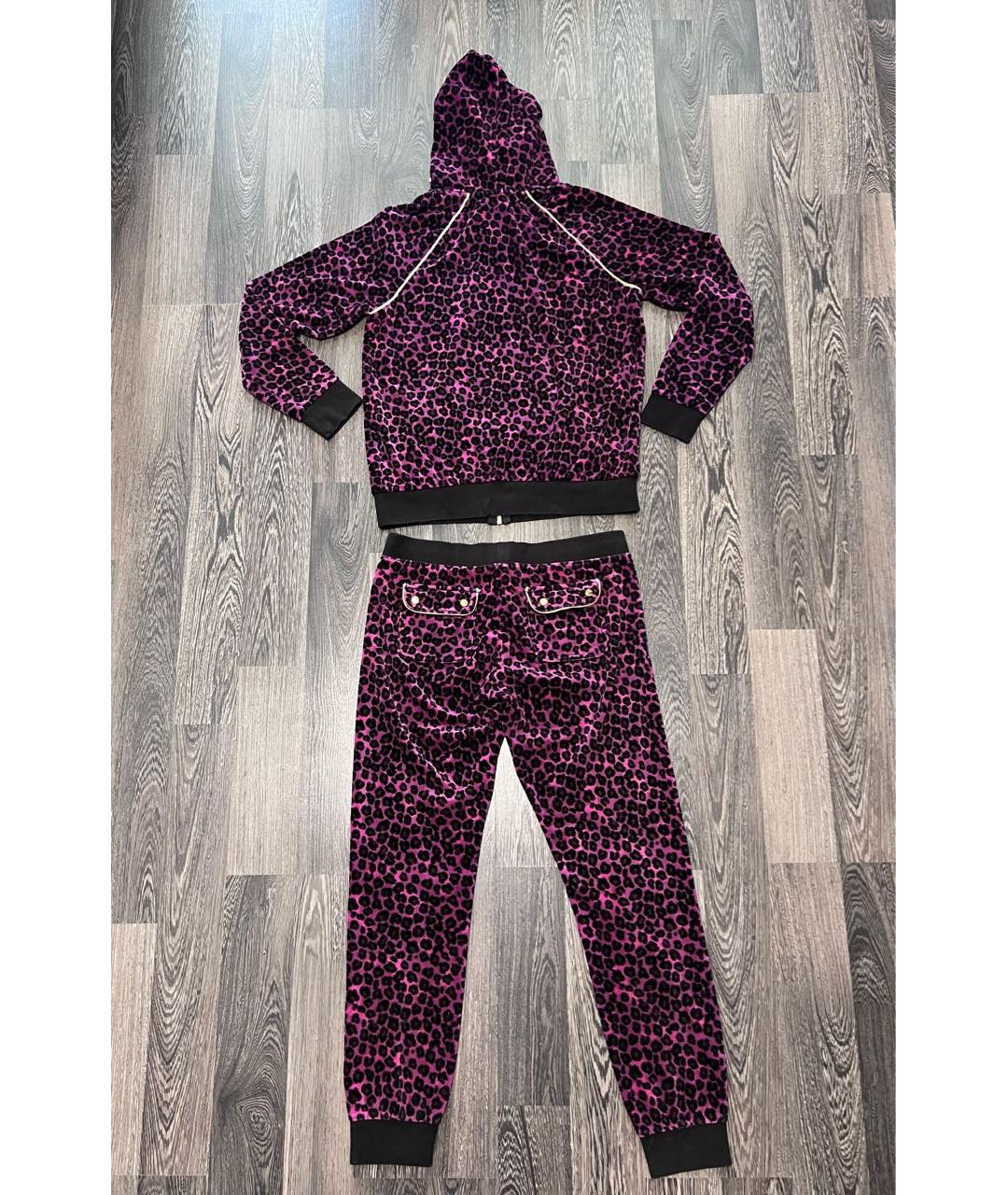 JUICY COUTURE Фиолетовый хлопковый костюм с брюками, фото 6