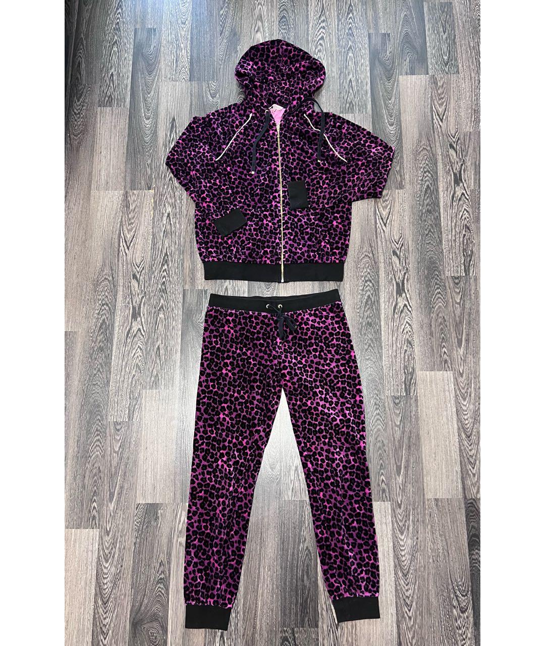 JUICY COUTURE Фиолетовый хлопковый костюм с брюками, фото 7