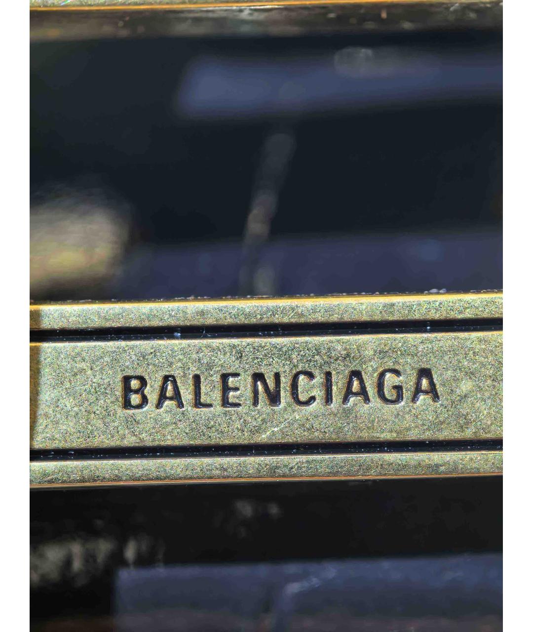 BALENCIAGA Черная кожаная сумка с короткими ручками, фото 7