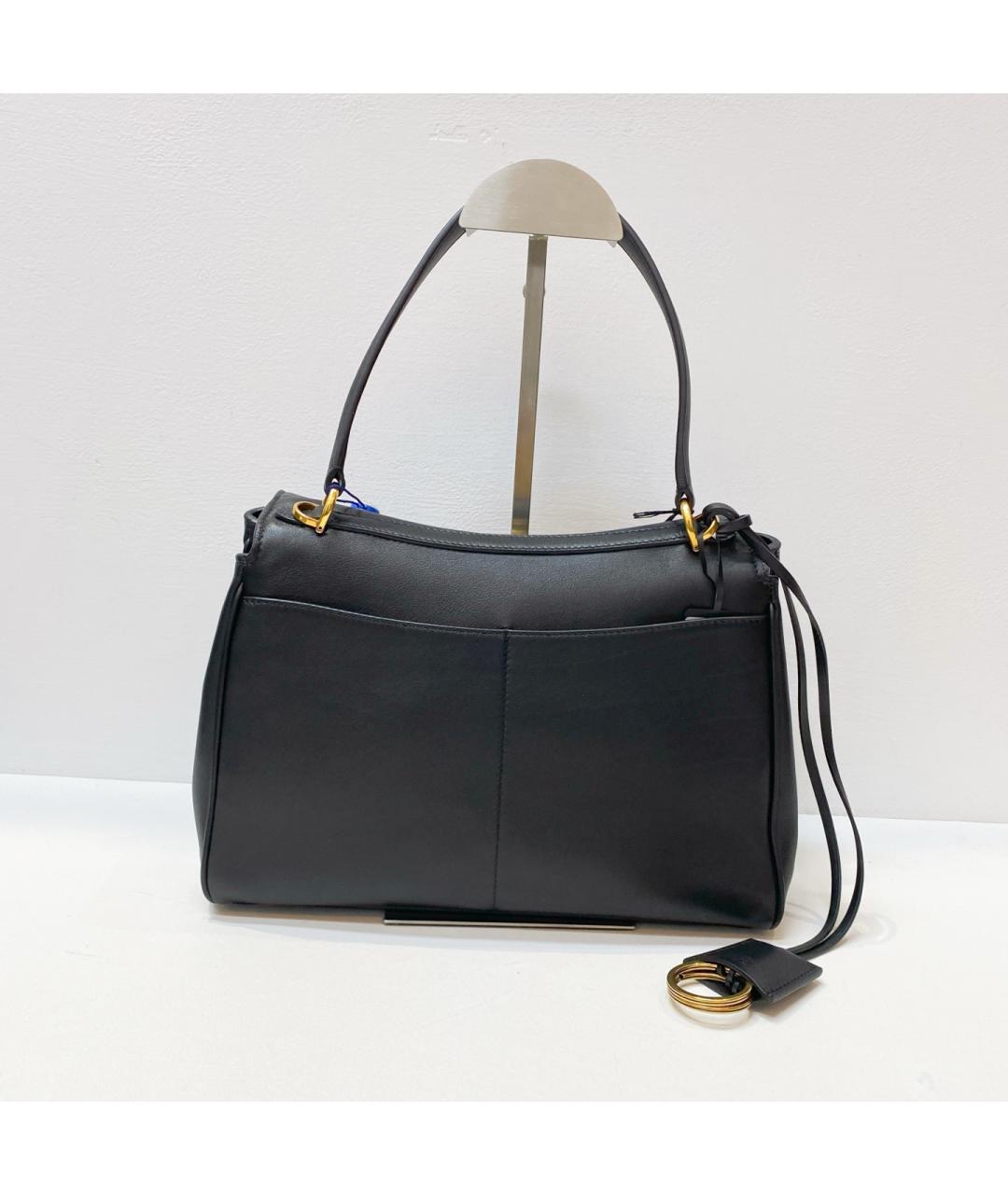 BALENCIAGA Черная кожаная сумка через плечо, фото 3