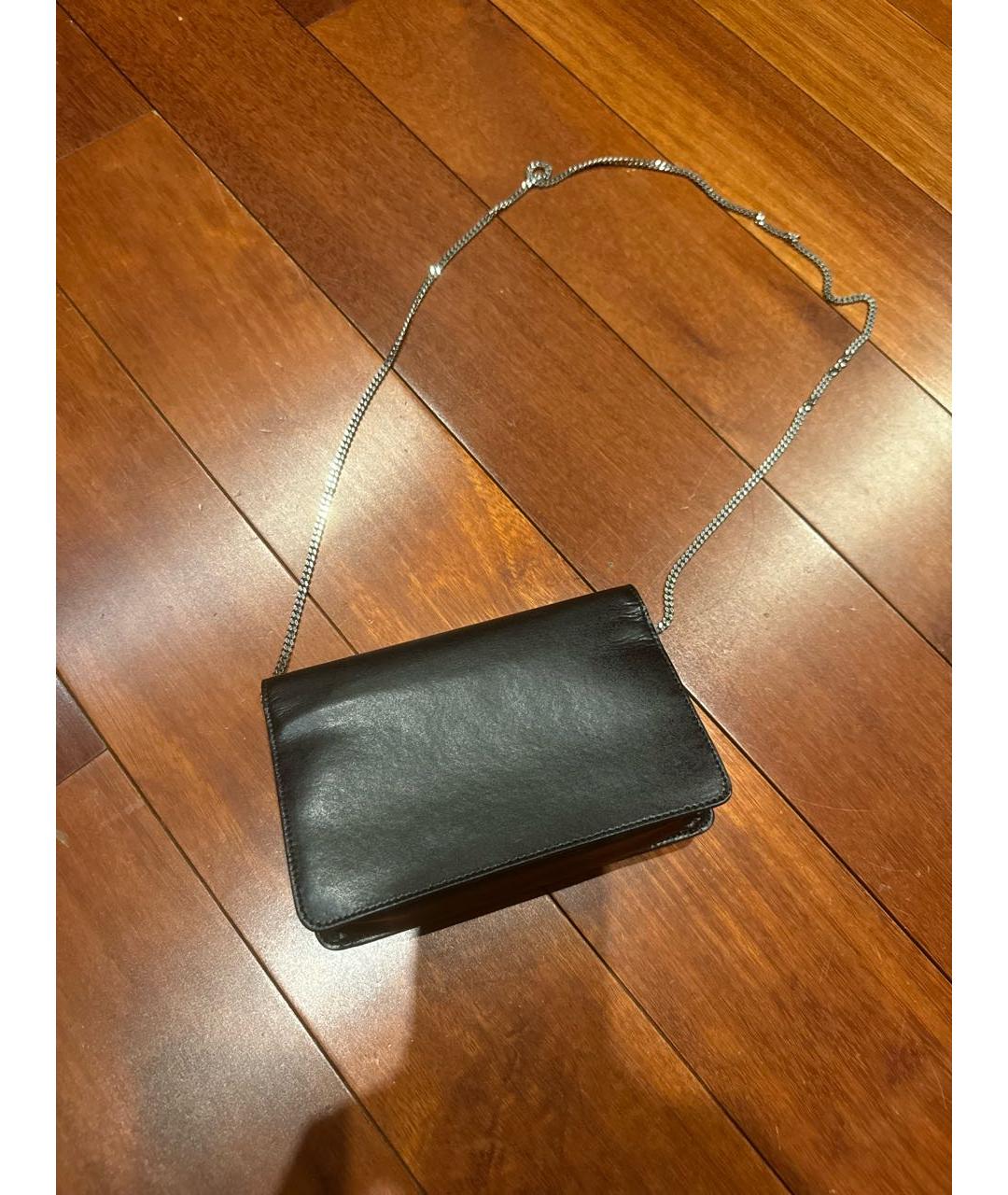 FENDI Черная кожаная сумка через плечо, фото 2