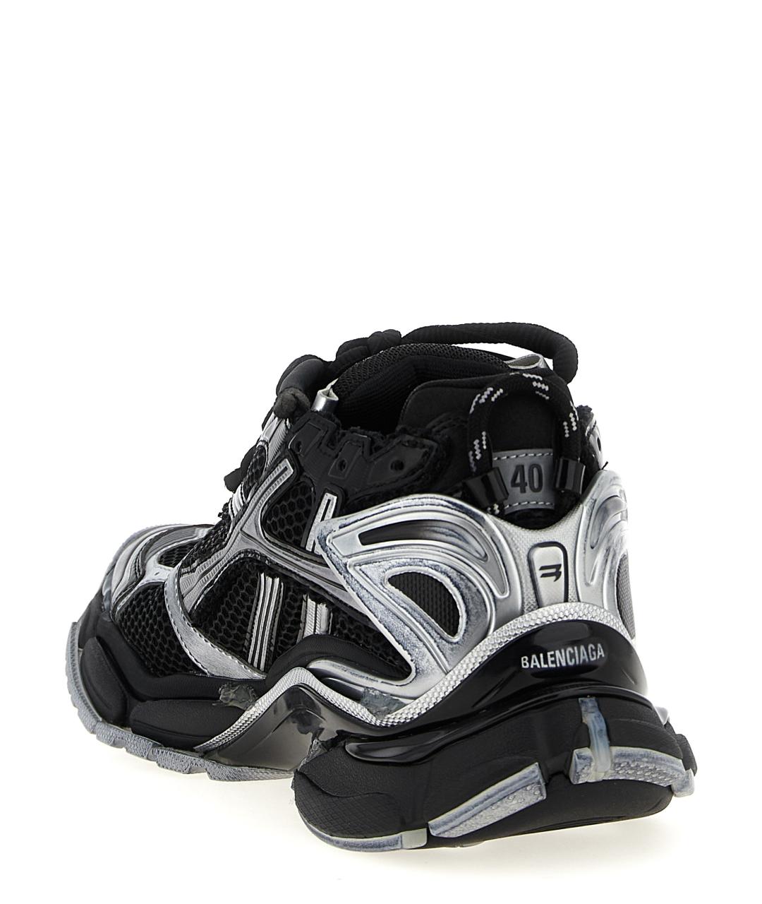 BALENCIAGA Черные низкие кроссовки / кеды, фото 3
