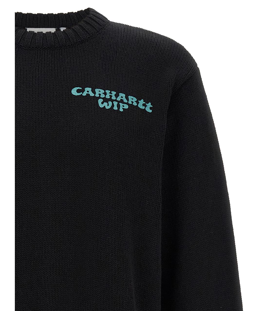 CARHARTT WIP Черный хлопковый джемпер / свитер, фото 3
