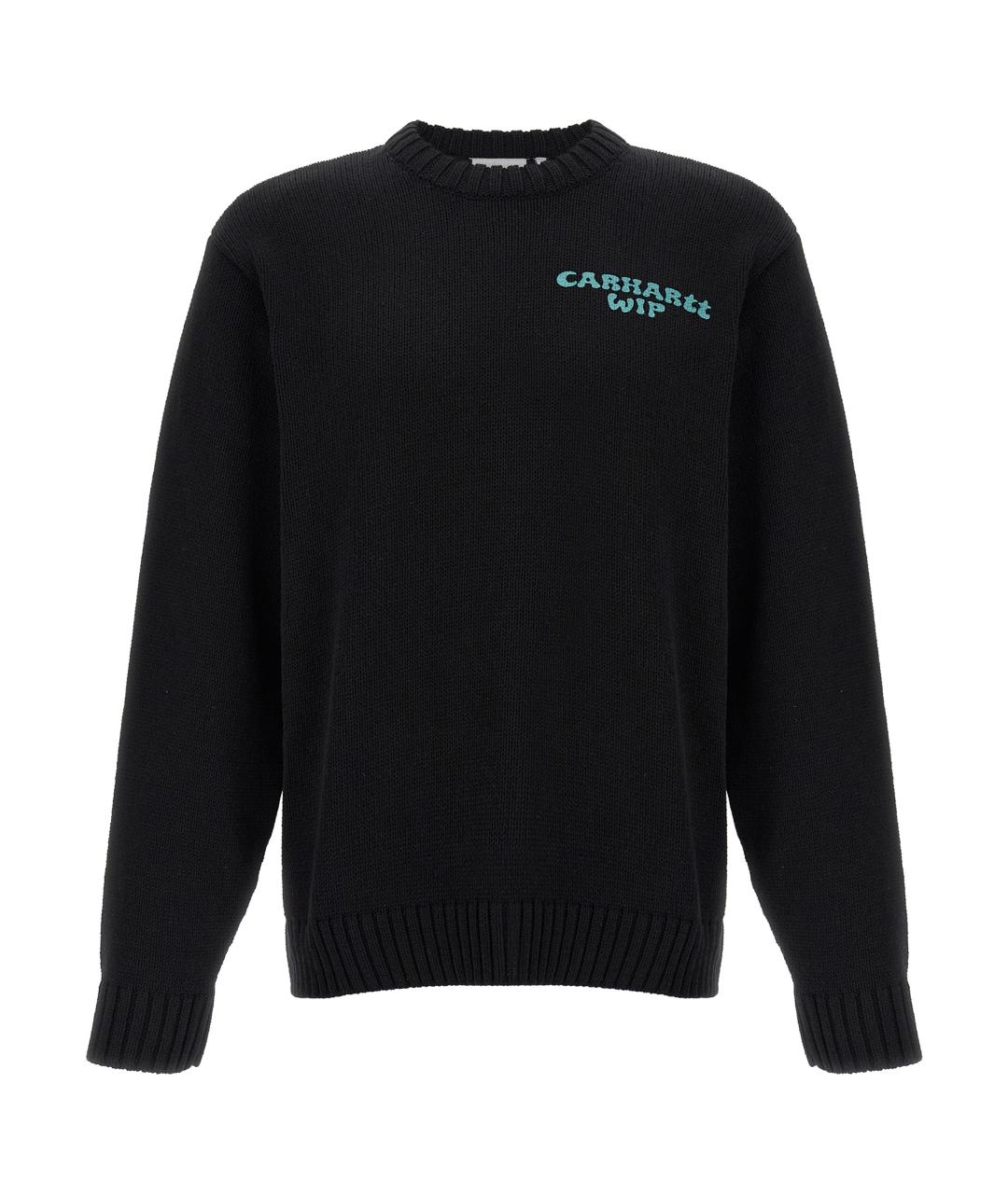 CARHARTT WIP Черный хлопковый джемпер / свитер, фото 1