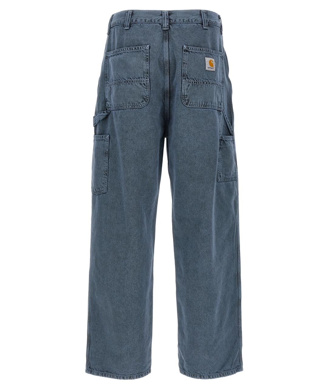 CARHARTT WIP Синие хлопковые прямые джинсы, фото 2