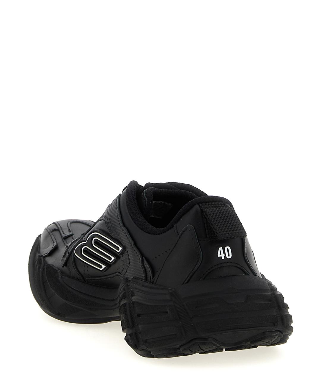 BALENCIAGA Черные низкие кроссовки / кеды, фото 3