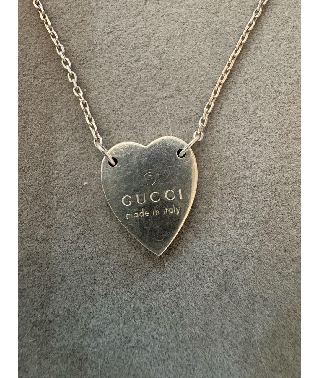 GUCCI Серебряная серебряная подвеска, фото 3