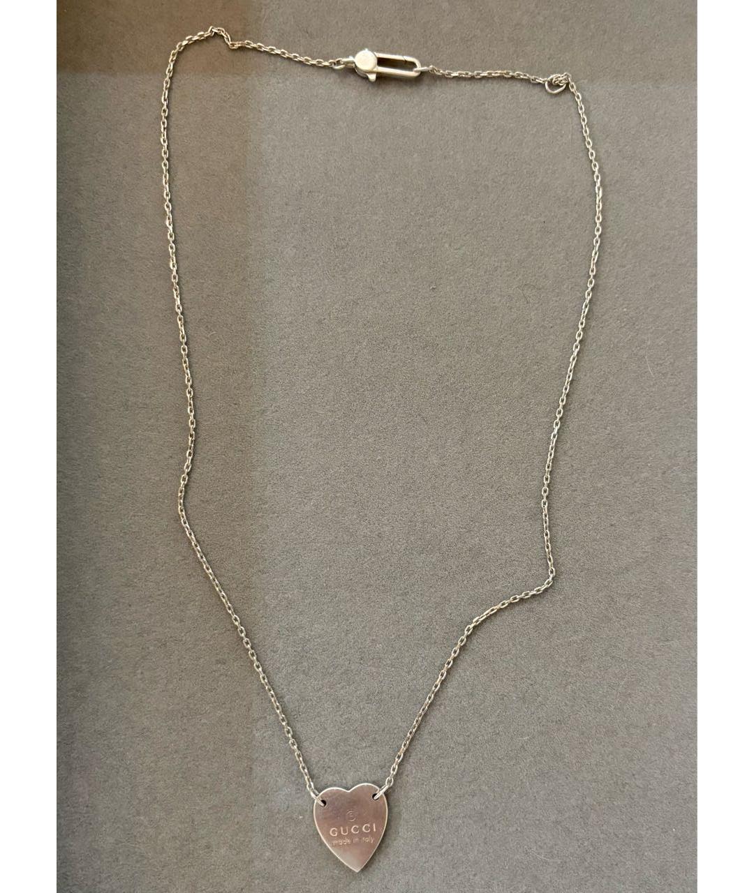 GUCCI Серебряная серебряная подвеска, фото 2