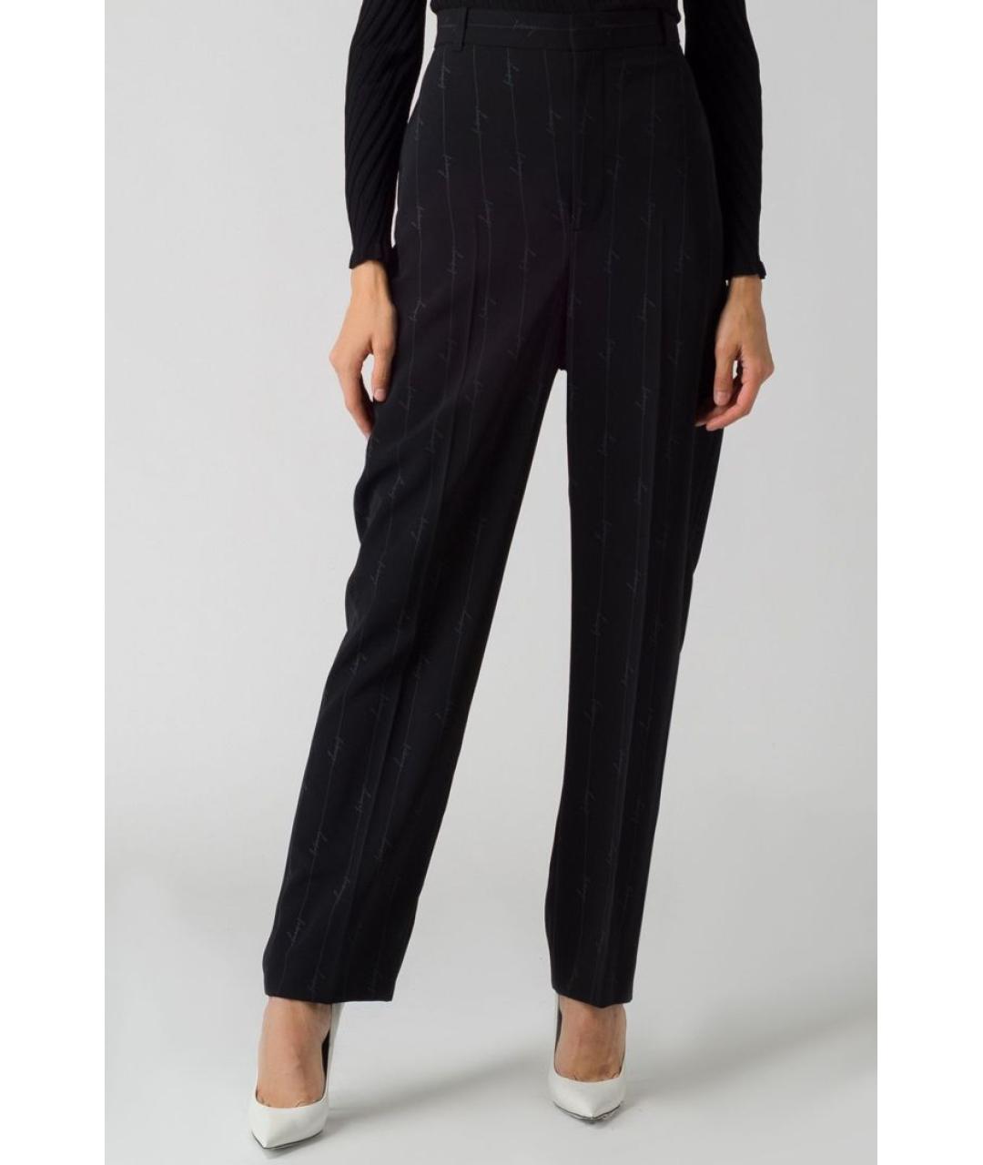 BALENCIAGA Черные прямые брюки, фото 3