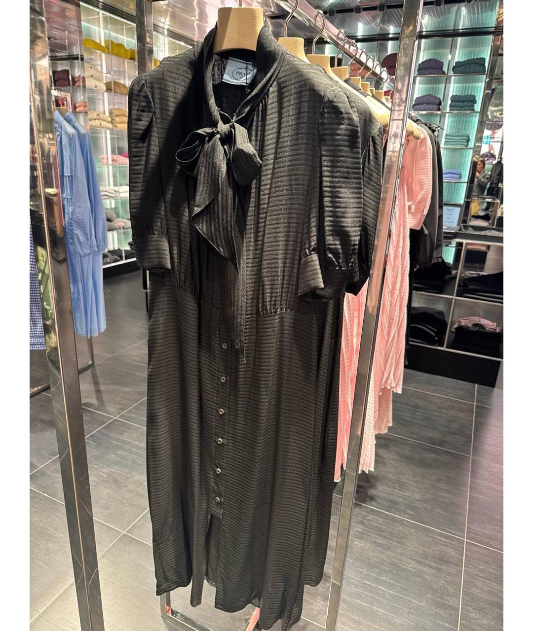 PRADA Черное повседневное платье, фото 5