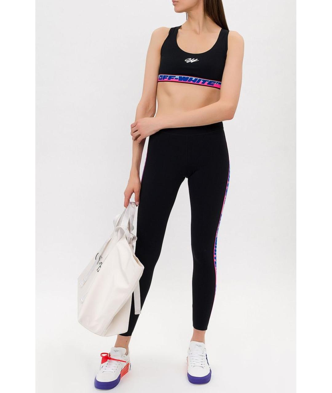 OFF-WHITE Черные леггинсы и велосипедки, фото 3