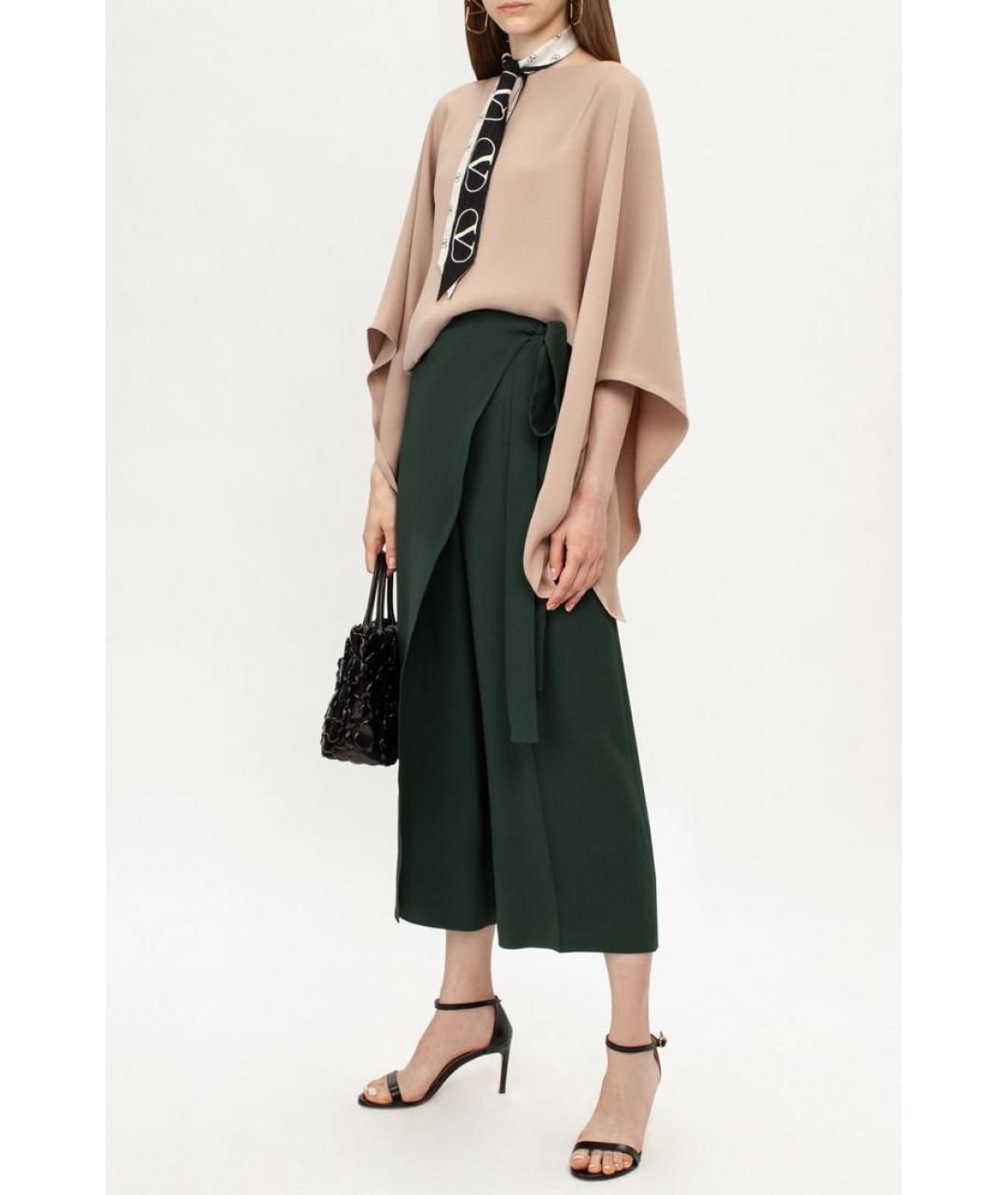 VALENTINO Зеленые вискозные кюлоты, фото 2