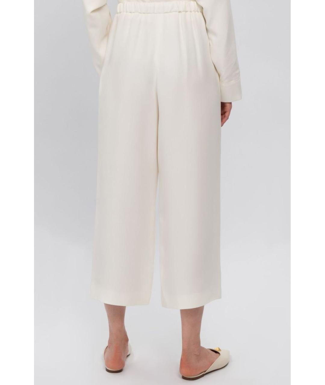 VALENTINO Белые прямые брюки, фото 4