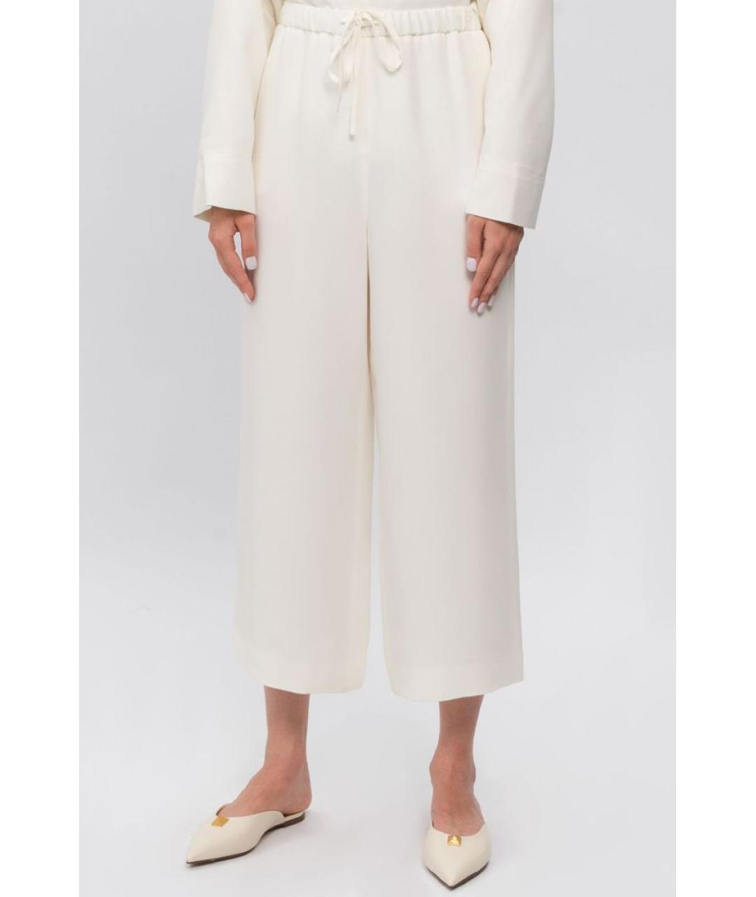 VALENTINO Белые прямые брюки, фото 2