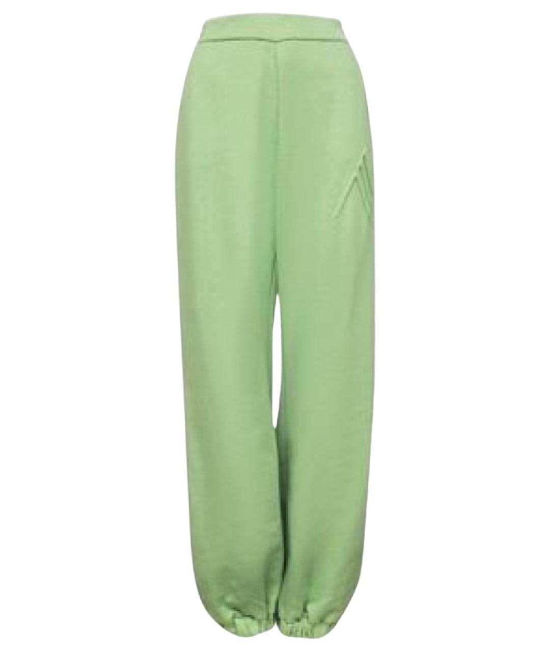 THE ATTICO Зеленые брюки широкие, фото 1