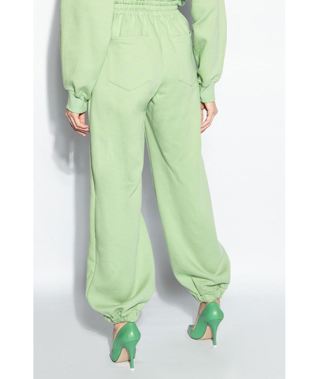 THE ATTICO Зеленые брюки широкие, фото 4
