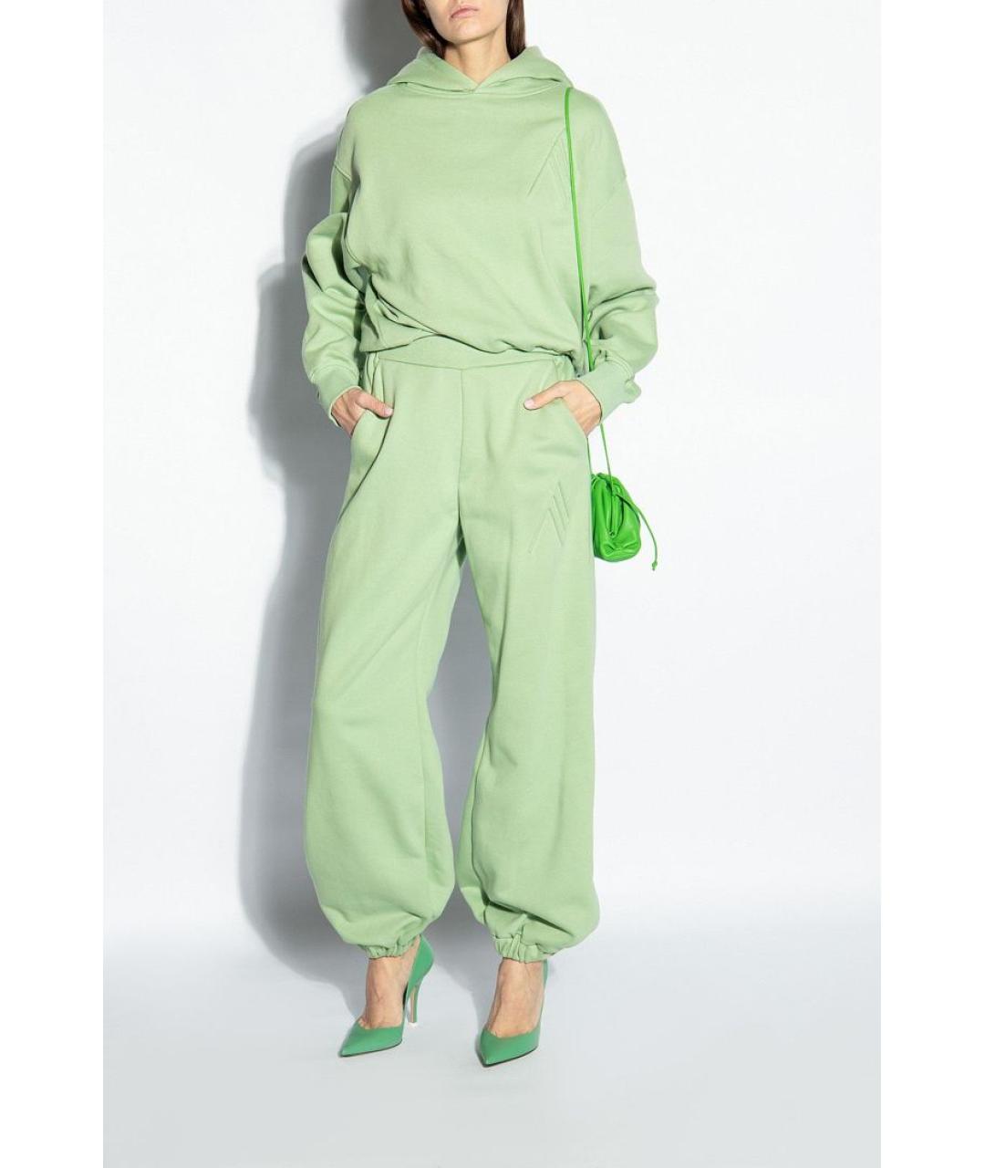 THE ATTICO Зеленые брюки широкие, фото 2