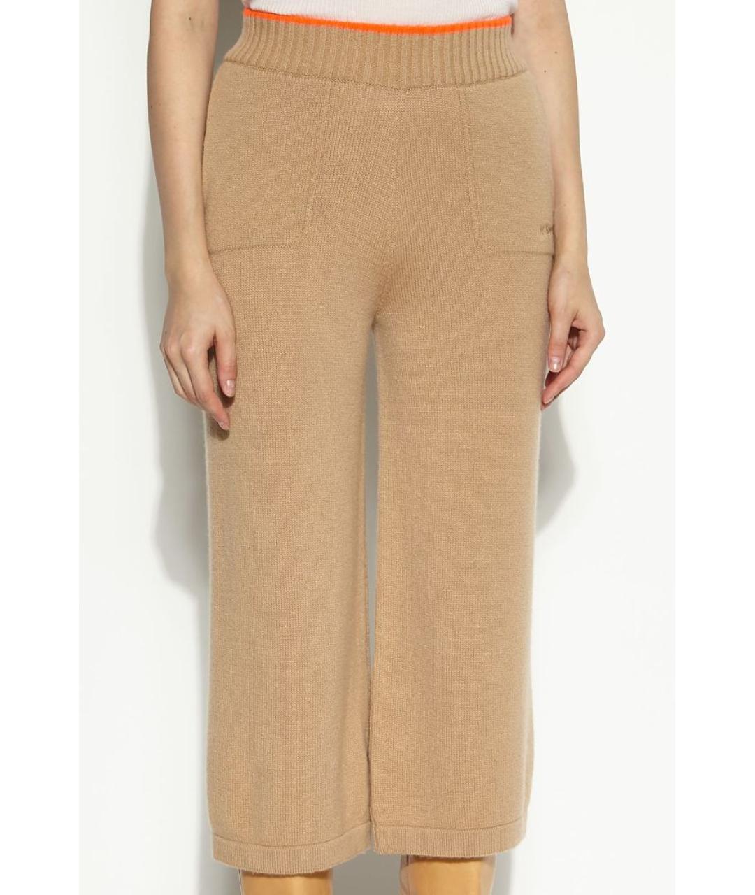 MSGM Бежевые прямые брюки, фото 3