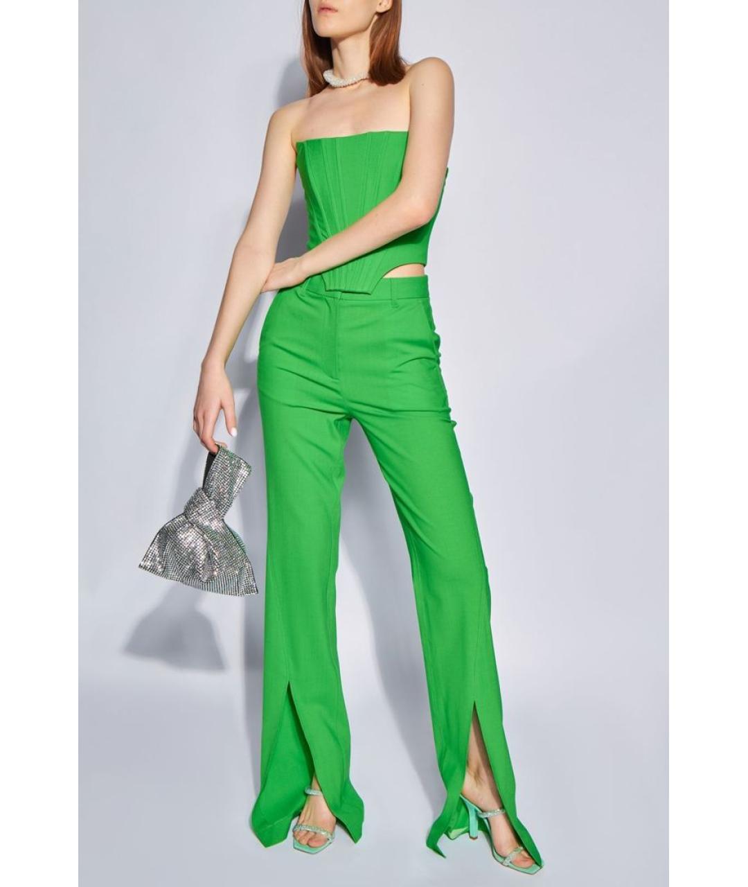 GIUSEPPE DI MORABITO Зеленые прямые брюки, фото 2