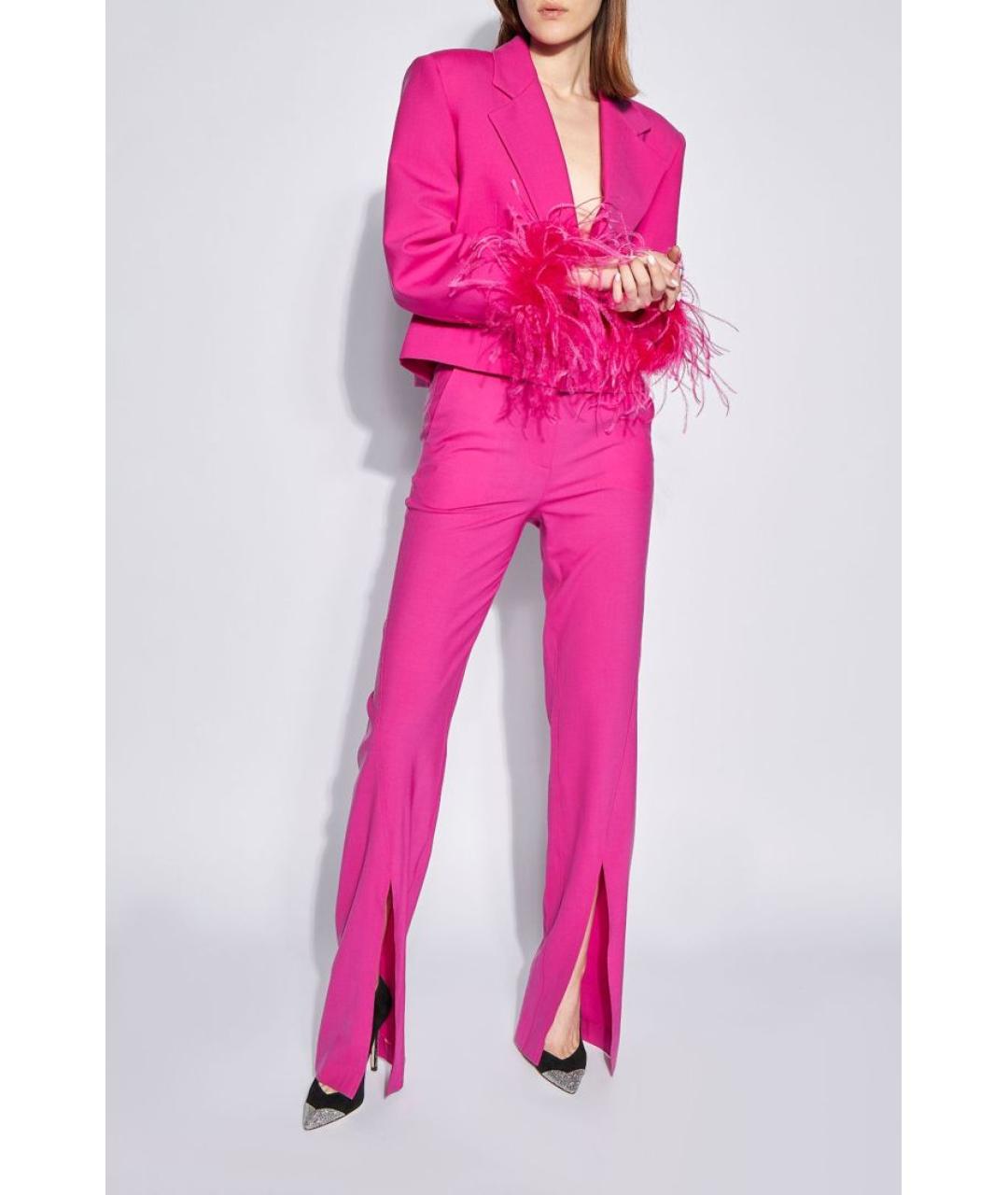 GIUSEPPE DI MORABITO Розовые прямые брюки, фото 2