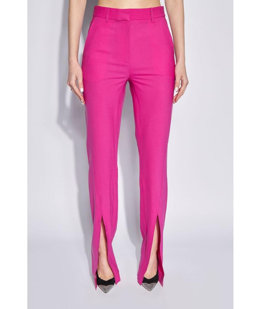 GIUSEPPE DI MORABITO Розовые прямые брюки, фото 3