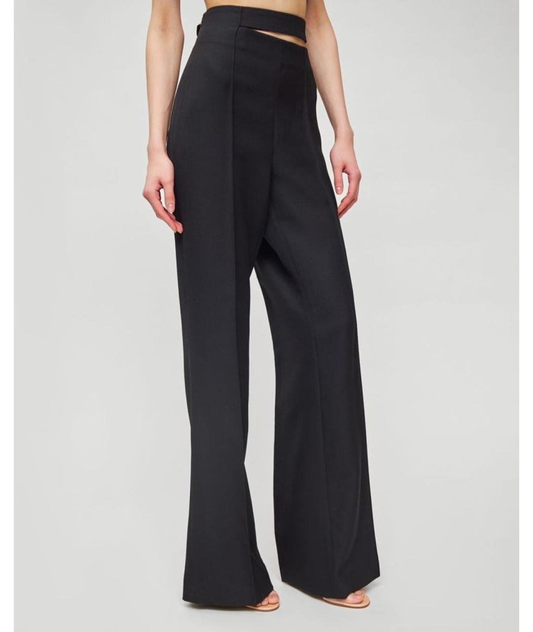 ROHE Черные прямые брюки, фото 3