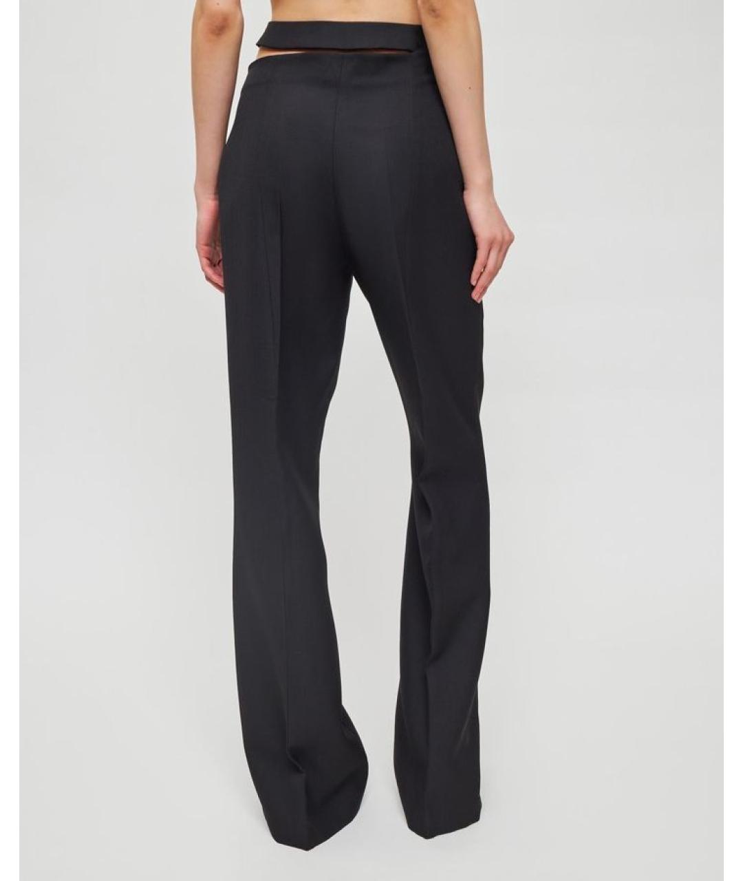 ROHE Черные прямые брюки, фото 5